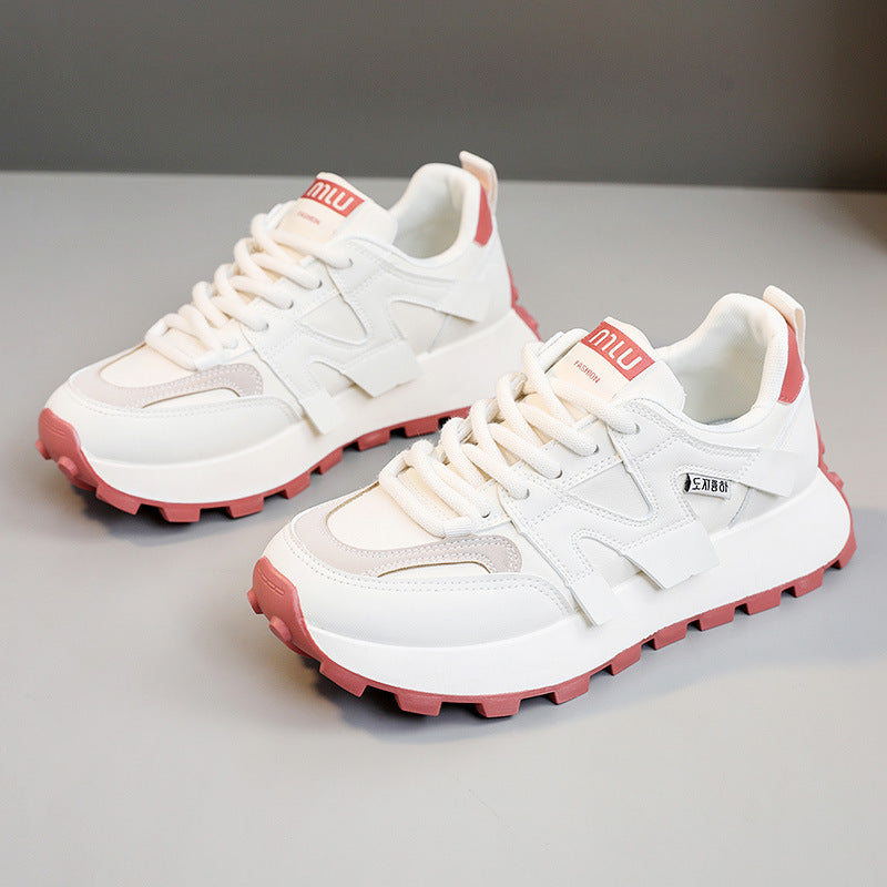 Damen modische Plateausneakers mit robustem Sohlenprofil EB