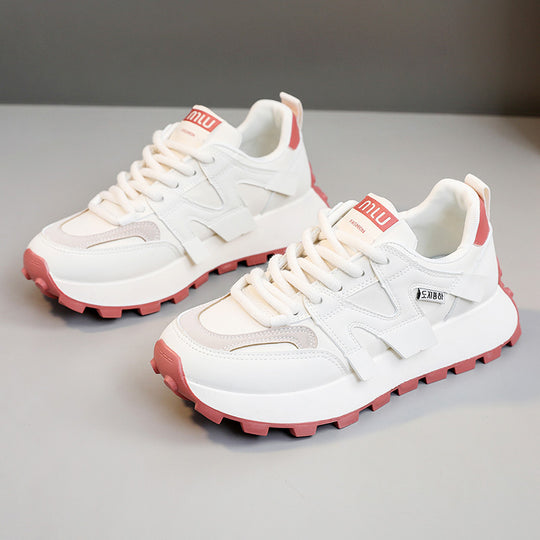 Damen modische Plateausneakers mit robustem Sohlenprofil EB
