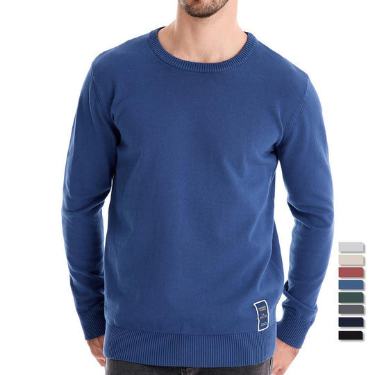 Herren Strickpullover aus hochwertiger Baumwollmischung mit angenehmer Passform EB