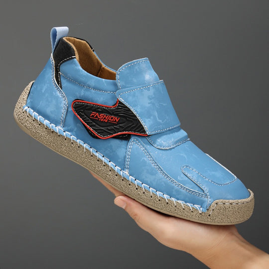 Herren Bequeme und modische Freizeitschuhe mit Klettverschluss EB