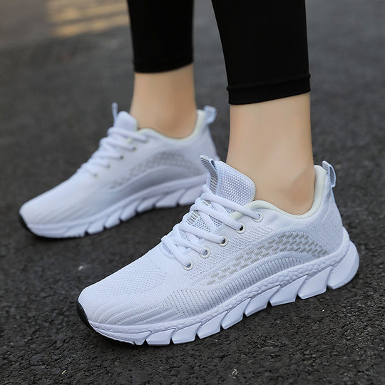 Damen Lauf-Sneaker mit atmungsaktivem Mesh-Obermaterial und rutschfester Sohle EB