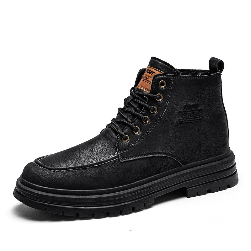 Damen Hochwertige und strapazierfähige Schnürboots aus Kunstleder EB