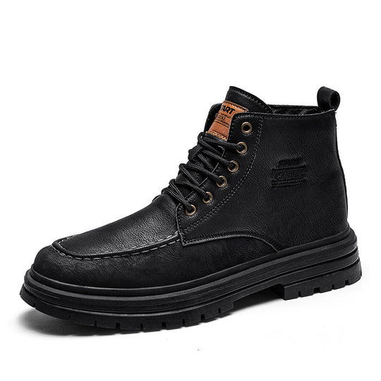 Damen Hochwertige und strapazierfähige Schnürboots aus Kunstleder EB