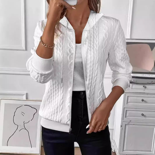 Damen Strickjacke mit Kapuze EB