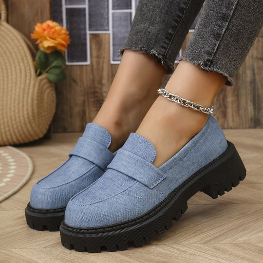 Damen Komfortable Clogs im Jeans-Look mit stabiler Profilsohle EB