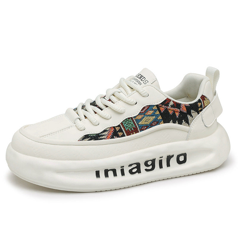 Damen Modische Sport Sneakers mit buntem Designdruck EB