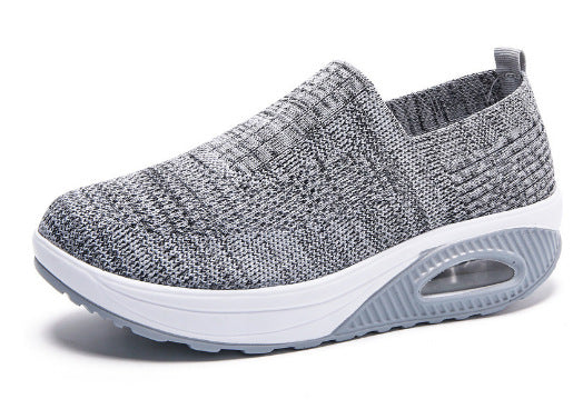 Damen Bequeme Slip-On Laufschuhe mit dämpfendem Fußbett und atmungsaktivem Obermaterial EB
