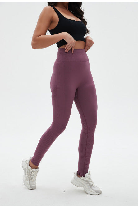 Damen Sportleggins mit hohem Bund und atmungsaktivem Material EB