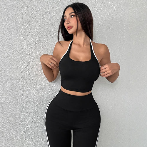 Damen Sportliches Zweiteiliges Set aus atmungsaktiven Materialien und figurbetontem Schnitt EB