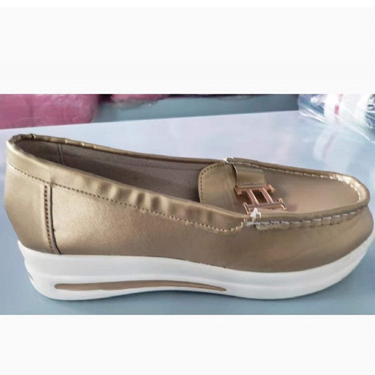 Damen modische Mokassins mit sportlichem Look und gepolsterter Sohle EB
