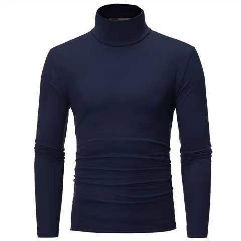 Herren Rollkragenpullover aus elastischem Material mit eng anliegendem Schnitt EB