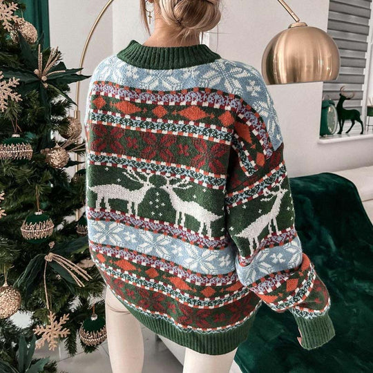 EB | Weihnachtspullover Mit Festlichem Motiv