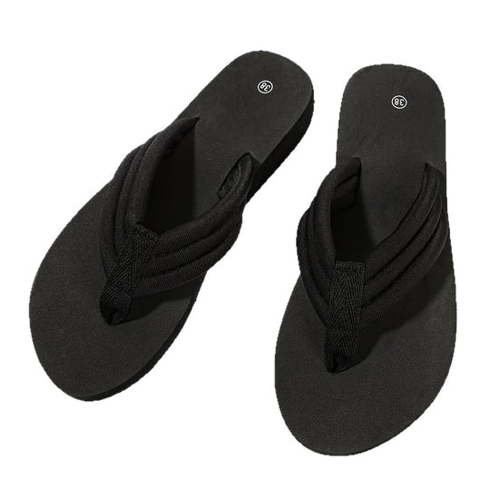 Damen Komfortable Zehentrenner-Sandalen mit gepolstertem Fußbett EB