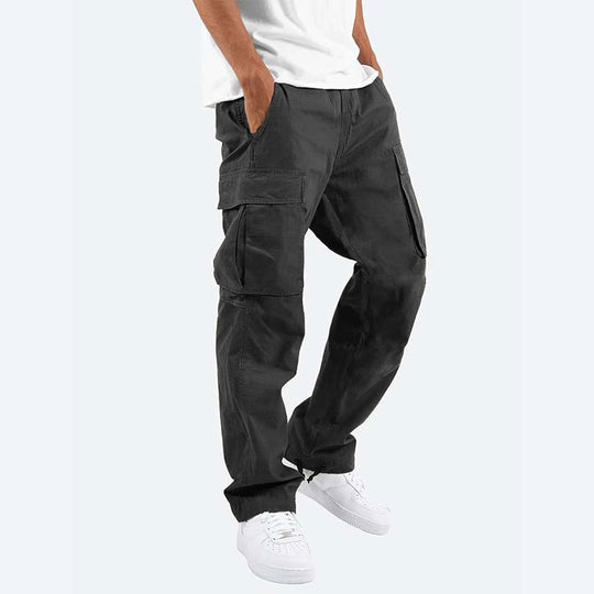 Herren Cargo-Hose mit praktischen Seitentaschen und elastischem Bund EB