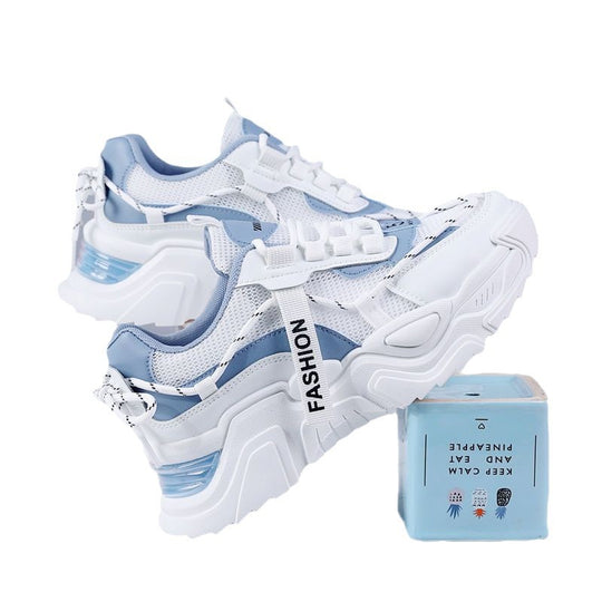 Damen Sportliche Sneakers mit atmungsaktiver Mesh-Oberfläche und stark gedämpfter Sohle EB