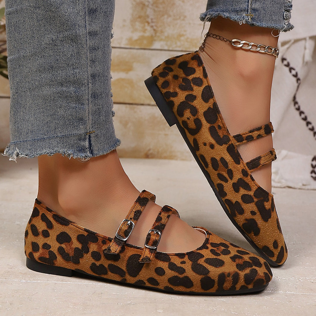 Damen Ballerinas mit verstellbarem Riemendesign und bequemer Sohle EB