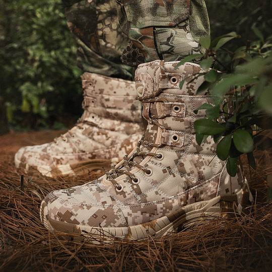 Damen Militärische Outdoor-Winterstiefel mit rutschfester Sohle und isolierender Fütterung EB