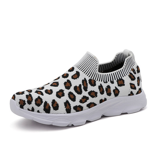 Damen Sportliche Sneakers im Leoparden-Design EB