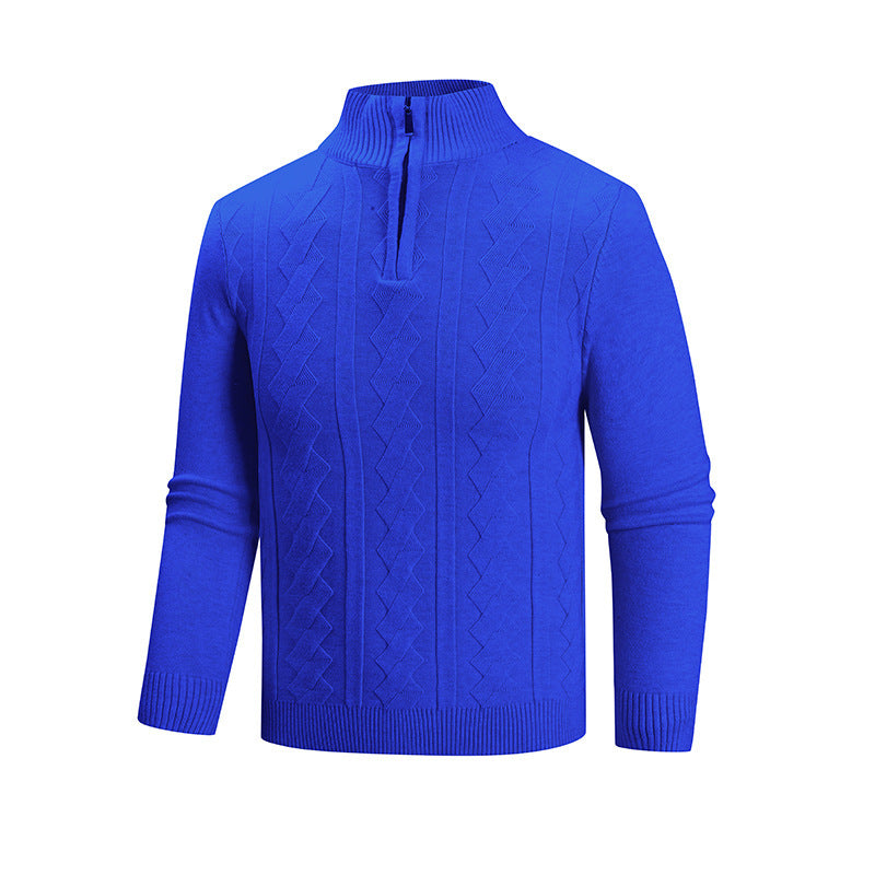 Herren Strickpullover mit hohem Kragen EB