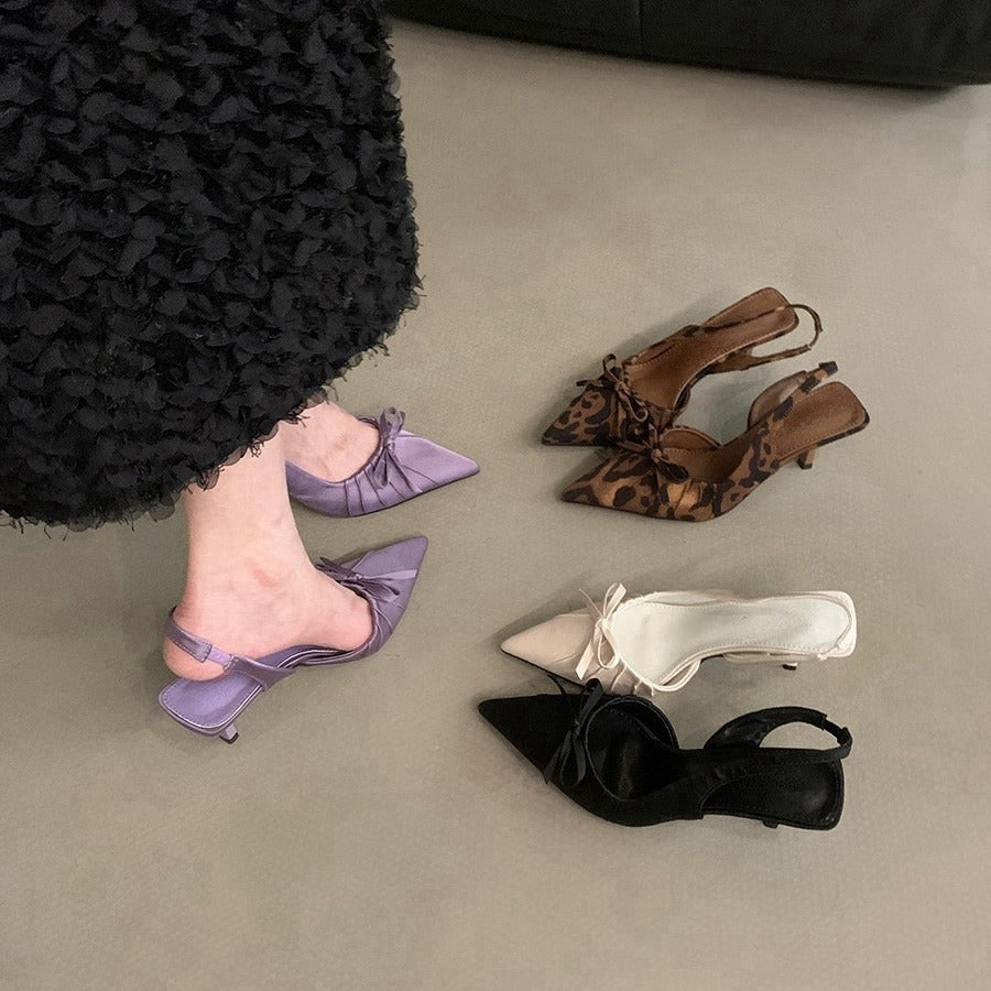 Damen Slingpumps mit eleganter Raffung EB