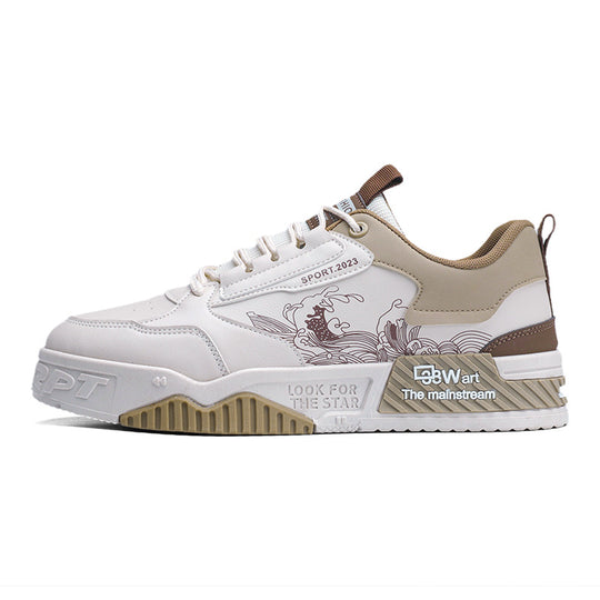 Damen Modische Freizeitsneaker mit rutschfester Sohle und grafischem Design EB