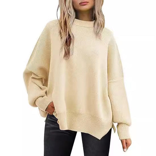 Damen lockerer Strickpullover EB