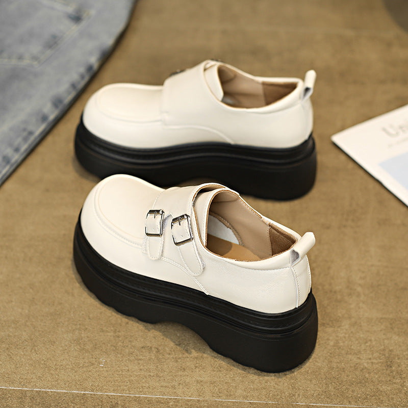 Damen Komfortable Plateauclogs mit verstellbarem Doppelschnallenverschluss EB
