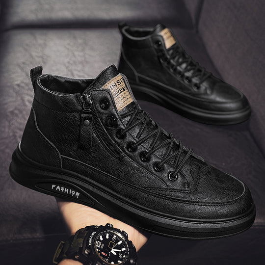 Damen Hochwertige und stylische Leder Sneakers EB
