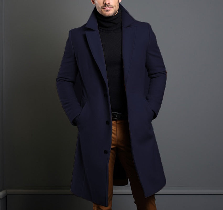 Herren eleganter Wollmantel EB