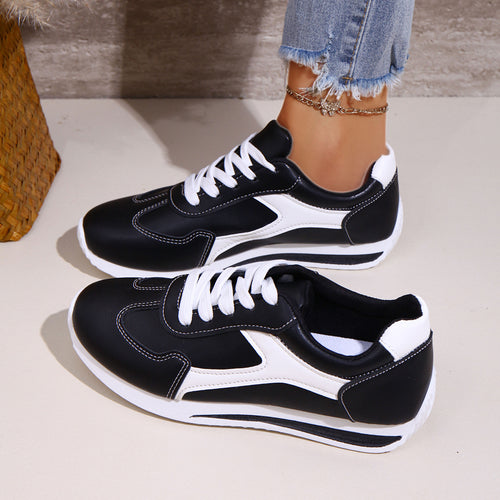 Damen Sportliche Sneakers mit modischem Kontrastdesign EB