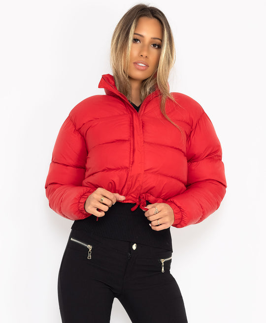 Damen trendige kurze Steppjacke EB