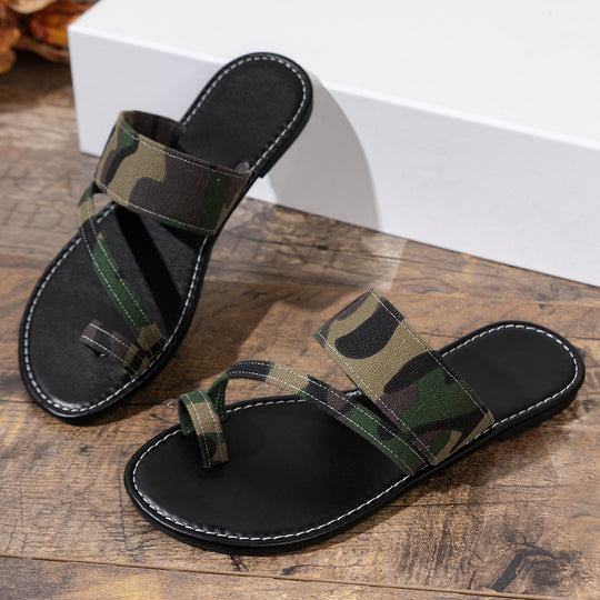 Damen Komfortsandalen mit modischem Camouflage-Design EB