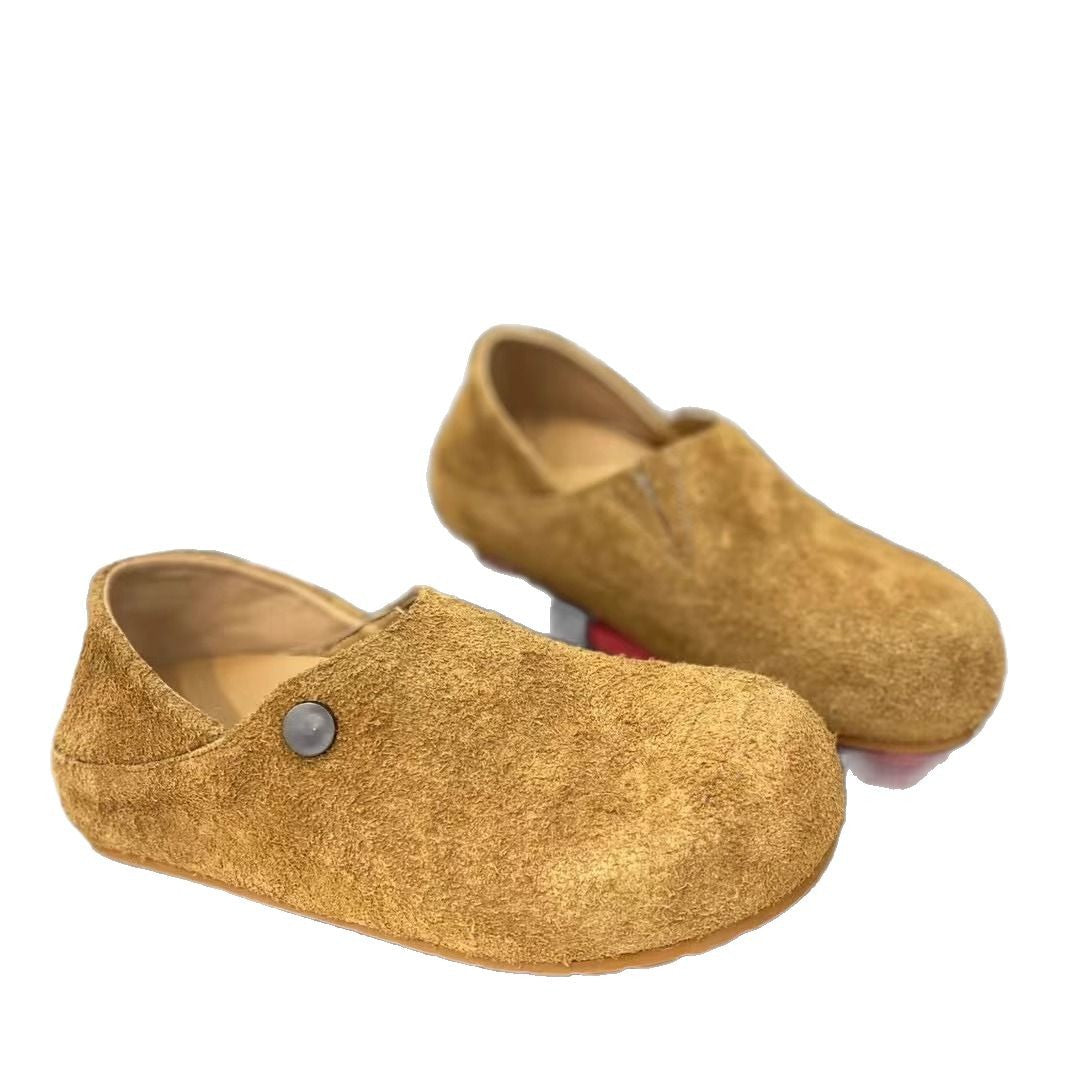 Damen Modische Clogs mit komfortablem Innenfutter und praktischem Druckknopfverschluss EB