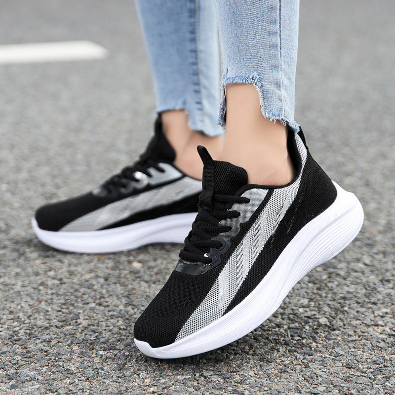 Damen Sportliche Freizeitsneaker mit atmungsaktivem Obermaterial EB