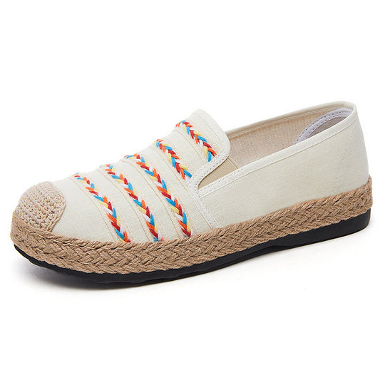 Damen Espadrilles mit elastischen Einsätzen EB
