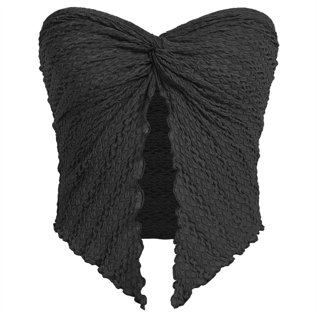 Damen ärmelloses Top mit elegantem Wickeldesign EB