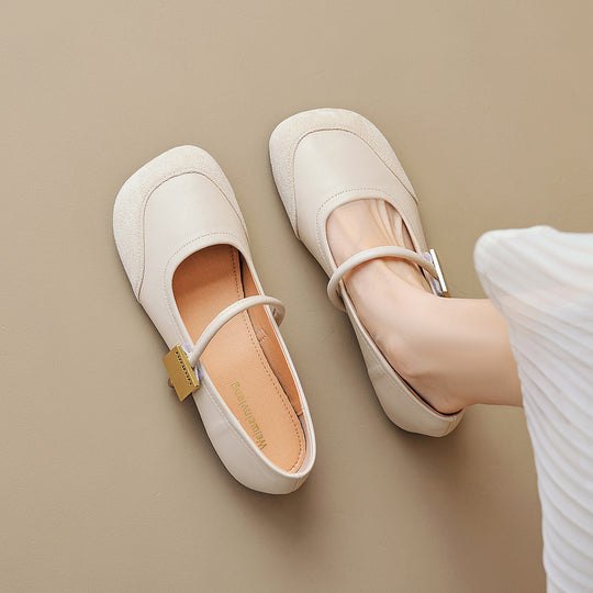 Damen Ballerinas mit verstellbarem Riemchen und modischem Akzent EB