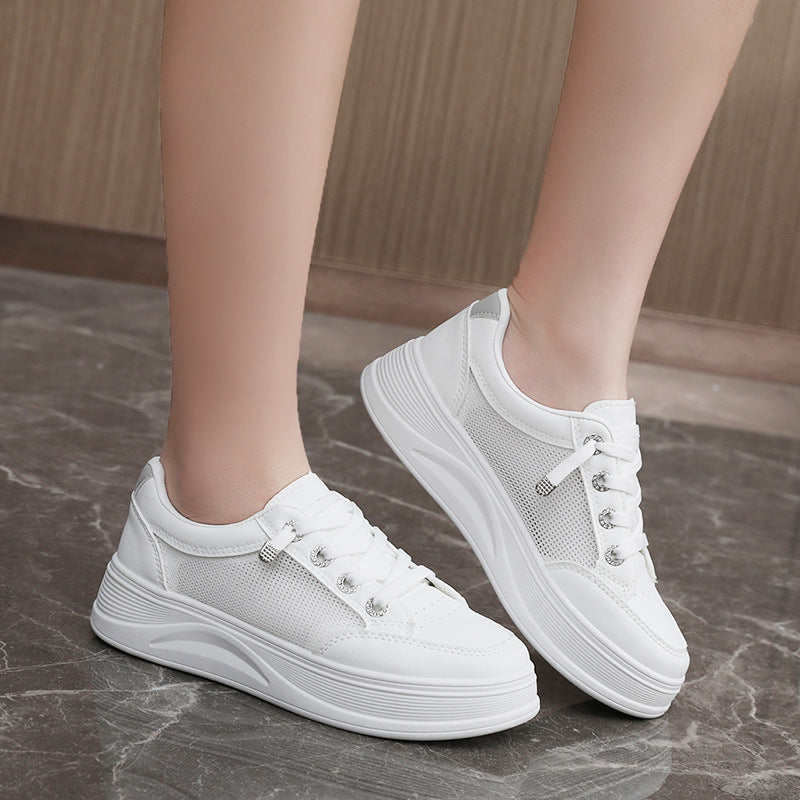 Damen modische Plateau Sneakers mit innovativer Dämpfung und atmungsaktiver Obermaterialstruktur EB