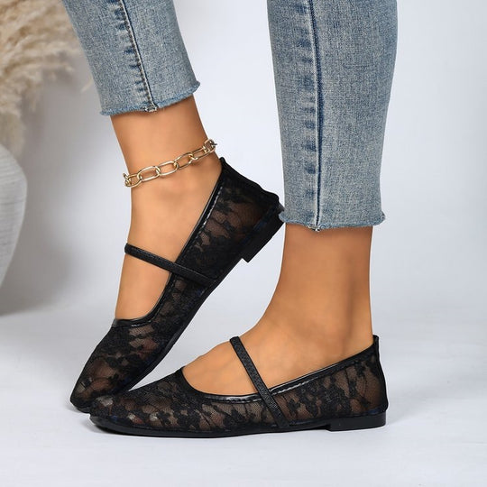 Damen elegante und atmungsaktive Ballerinas EB