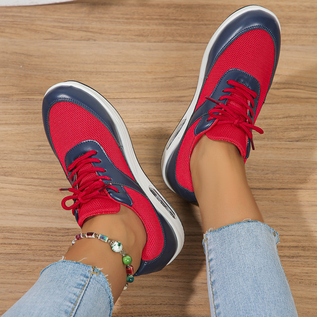 Damen Sportliche Air-Optimierte Sneakers mit atmungsaktivem Netzobermaterial EB