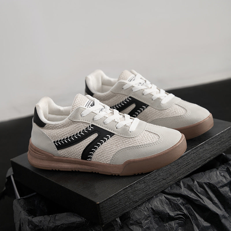 Damen Modische Freizeit Sneaker mit ergonomischem Design und atmungsaktiver Oberflächenstruktur EB