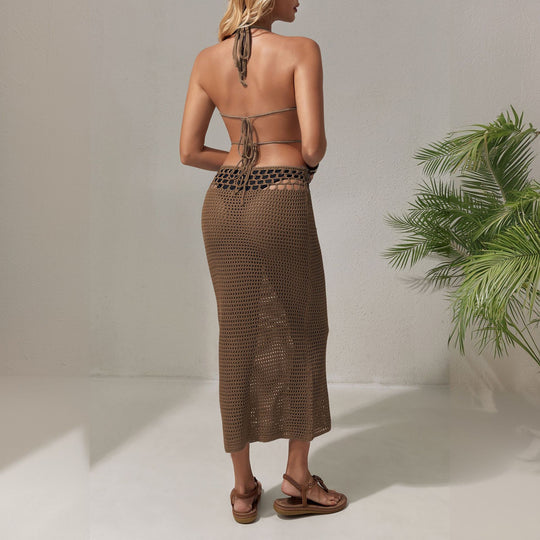 Damen luftiges Häkelkleid EB