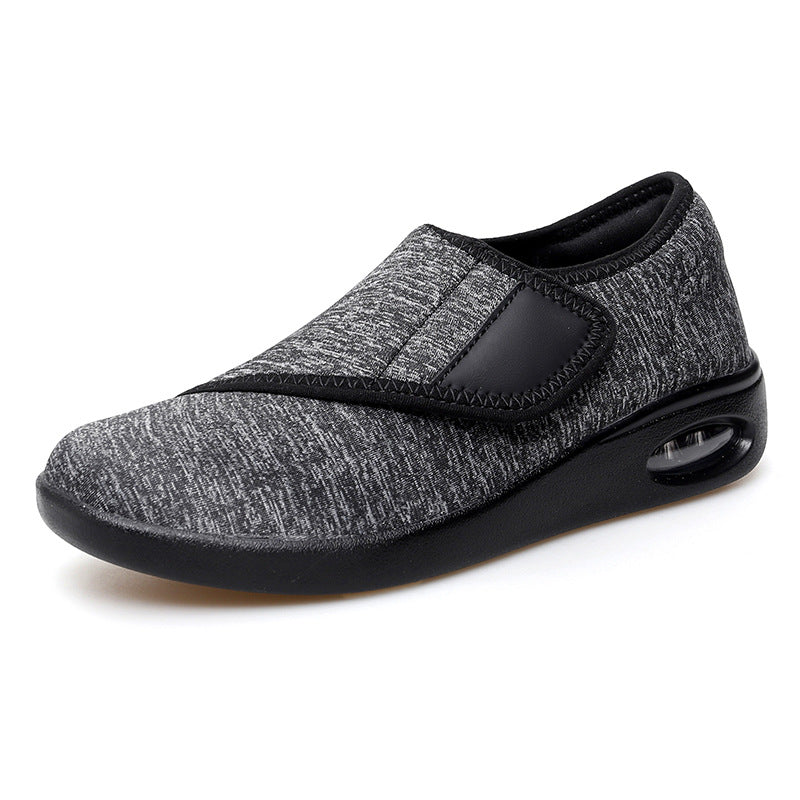 Damen Komfortable Slip-On Sneakers mit elastischem Klettverschluss EB