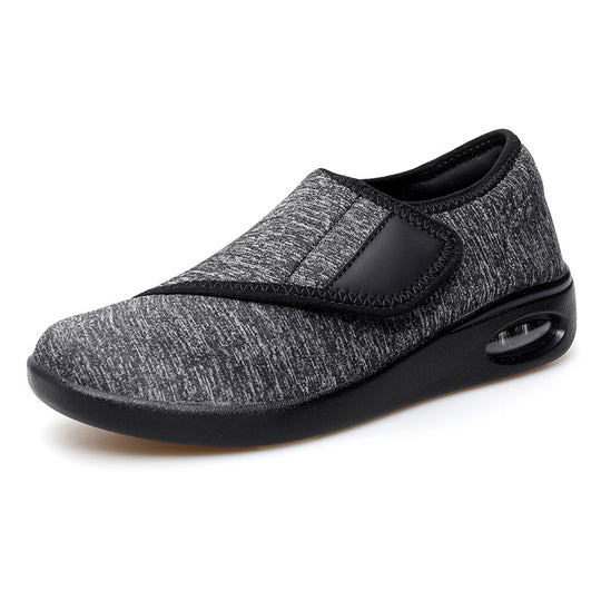 Damen Komfortable Slip-On Sneakers mit elastischem Klettverschluss EB