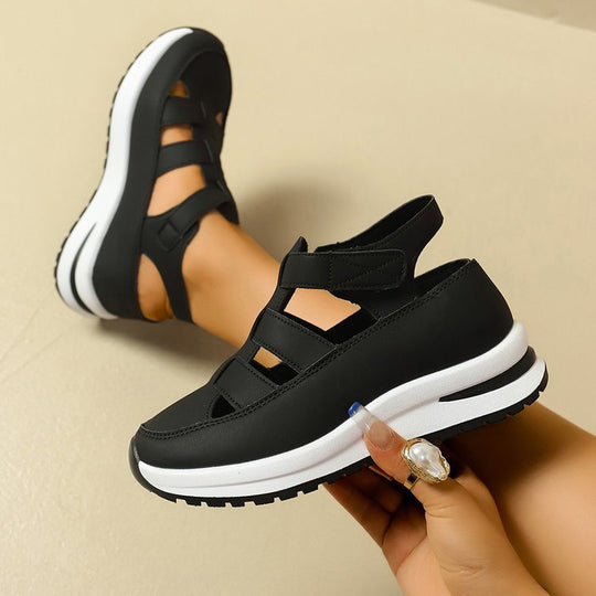 Damen freizeitorientierte Sneakers mit komfortabler Oberflächenstruktur und flexiblem Sohlendesign EB