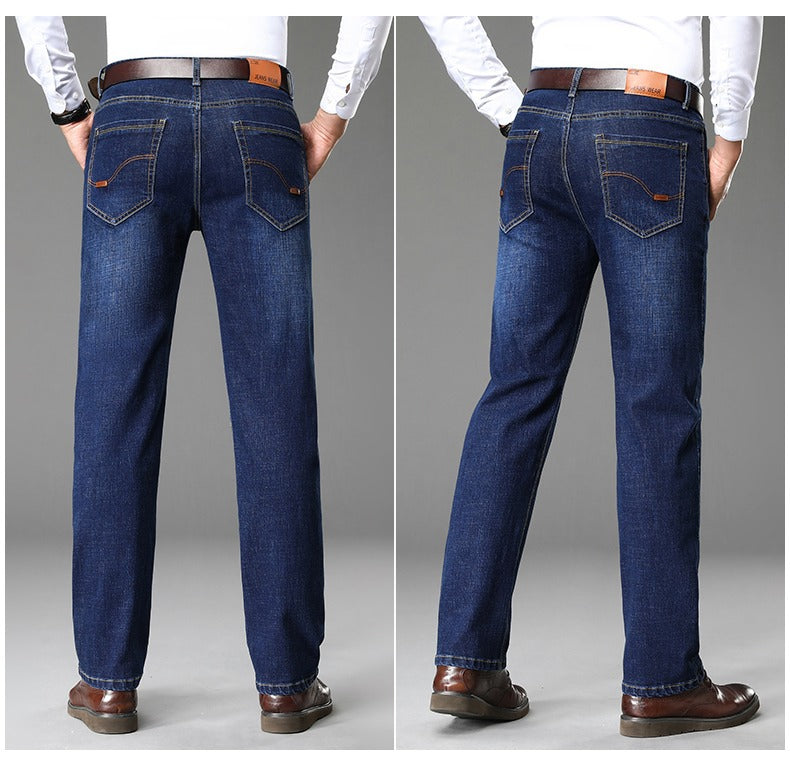 Herren klassische Jeans im lässigen Business-Stil mit besonders bequemer Passform EB