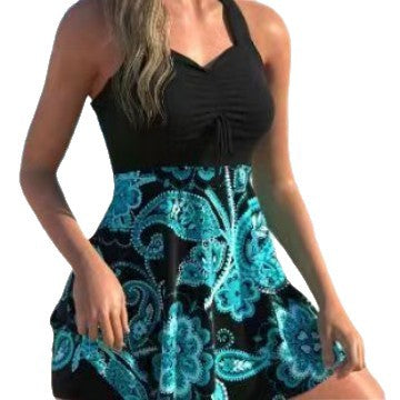 Damen Einteiliger Badeanzug mit raffiniertem Wickel-Design EB