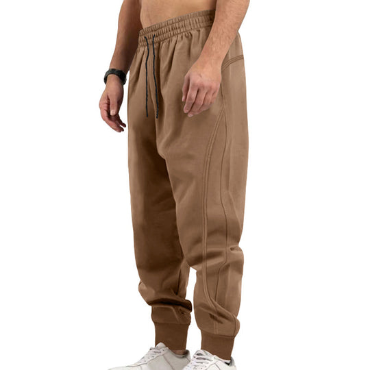 Herren sportliche Jogginghose mit elastischem Bund und Taschen EB