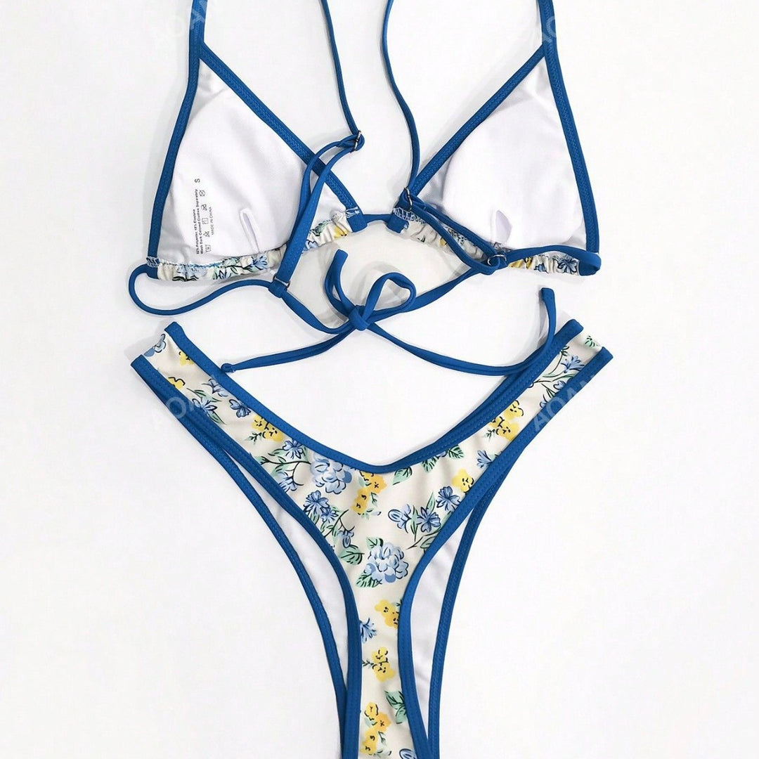 Damen Bikiniset mit floralem Design EB
