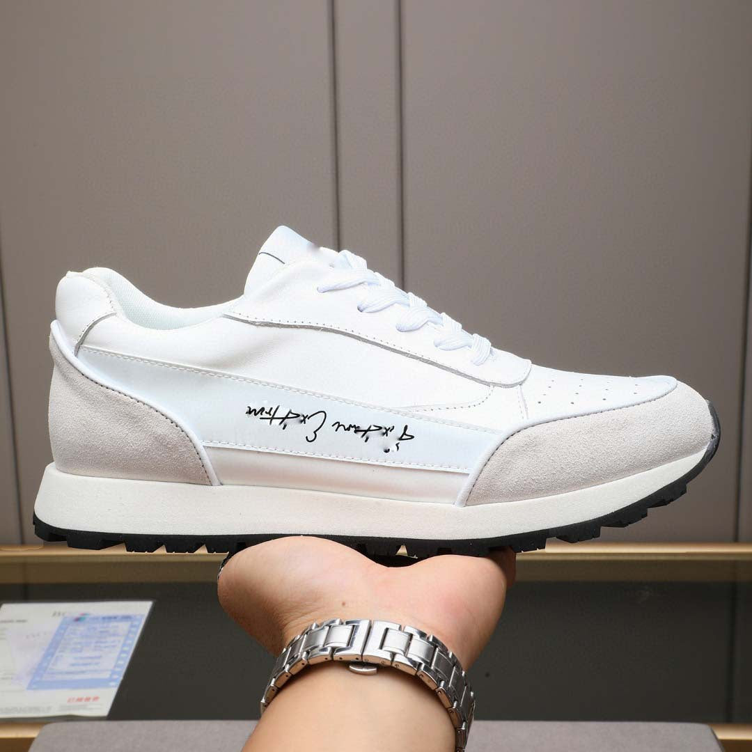 Damen Sportliche Sneakers mit hochwertiger Leder-Oberfläche und rutschfester Sohle EB